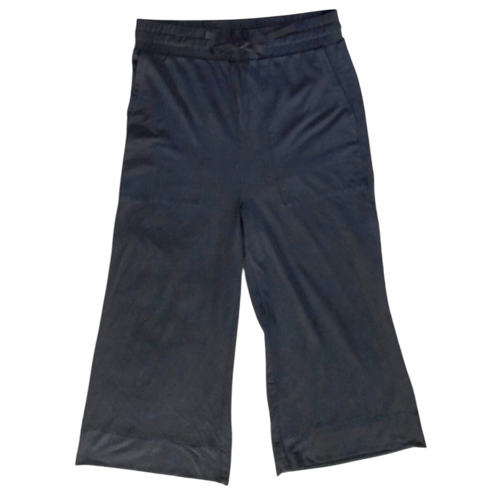 Happiest Baby‎ XS Black Lounge Pants Womens Drawstring Cropped Culottes